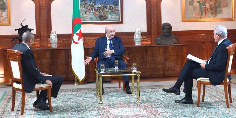 تبون يفتح ملفات مسائل داخلية واقليمية