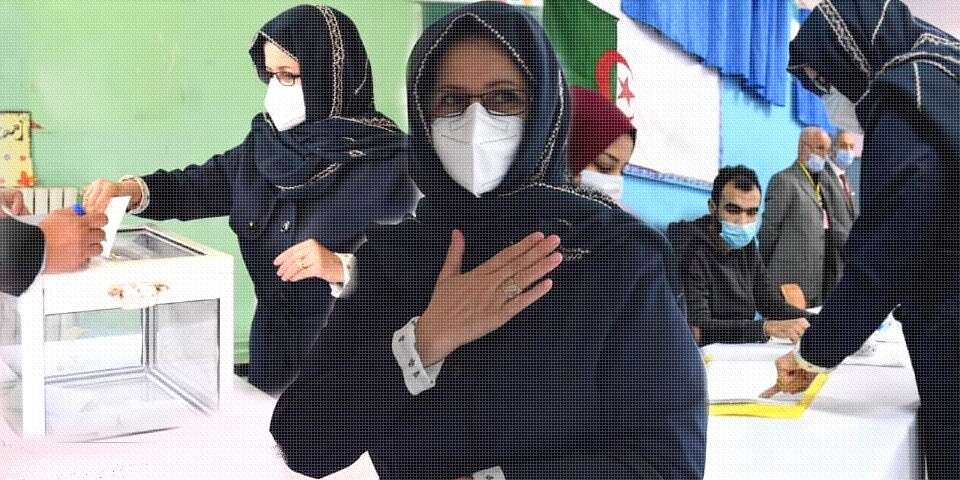 حرم رئيس الجمهورية تنوب عنه في التصويت على مشروع تعديل الدستور