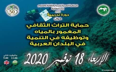 حماية التراث الثقافي المغمور بالمياه.. خبراء جزائريون يشاركون في دورة تدريبية افتراضية للألكسو