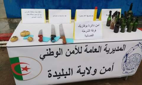 أمن دائرة بوفاريك يحجز 1530 وحدة من المشروبات الكحولية