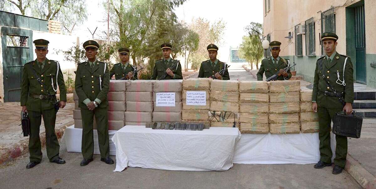 قائد المجموعة الإقليمية للدرك الوطني يكشف: حجز قرابة 25طن من الكيف المعالج  بالنعامة في  2020