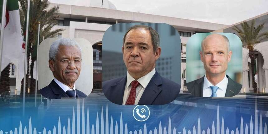 بوقدوم يتحادث مع نظيره الهولندي والتشادي