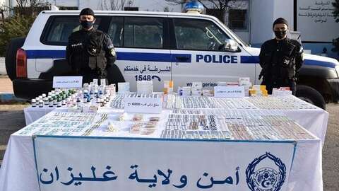 توقيف 3 أشخاص وحجز 5182 قرص مهلوس في وادي ارهيو بغليزان 