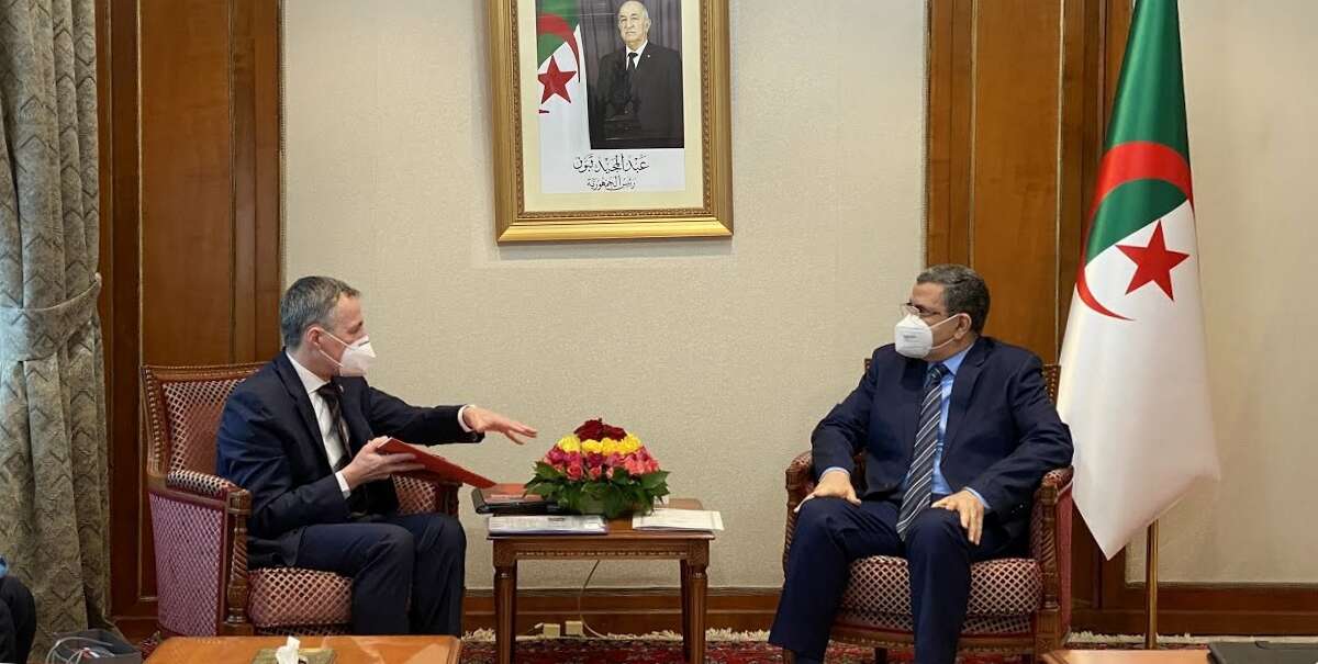جراد يستقبل نائب رئيس الكونفدرالية السويسرية