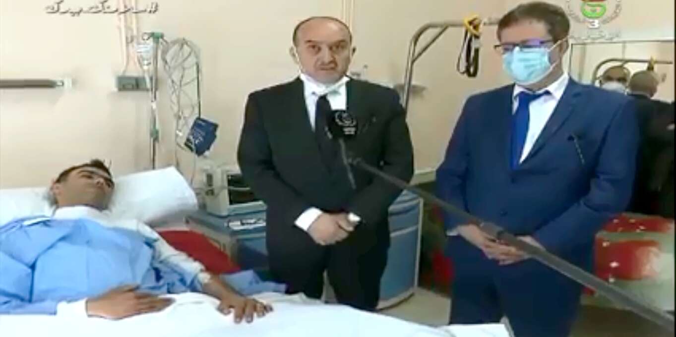بلجود يزور الشرطي ضحية حادث الدهس ويؤكد: “الفعل معزول ولا يمثل الجزائريين” 