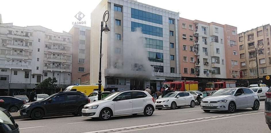 حريق في مبنى مقر سلطة ضبط المحروقات بمنطقة وادي حيدرة بالعاصمة
