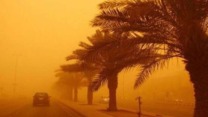 رياح قوية وزوابع رملية على مناطق جنوبية