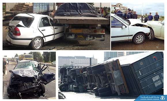 1036 حادث مرور أسفر عن وفاة 41 شخص في أسبوع