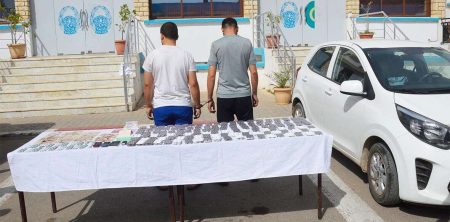 توقيف شخصين وحجز 24 ألف قرص مهلوس و4 ملايير سنتيم