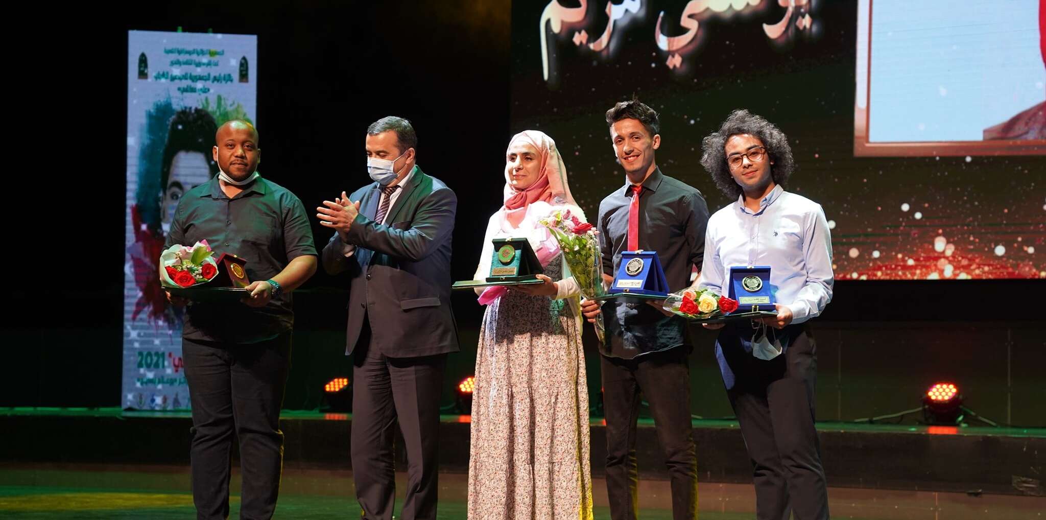 توزيع الجوائز على الفائزين بجائزة رئيس الجمهورية للمبدعين الشباب علي معاشي 2021