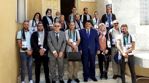 منظمة النخبة والشباب  تجدد  مساندتها للقضية الفلسطينية