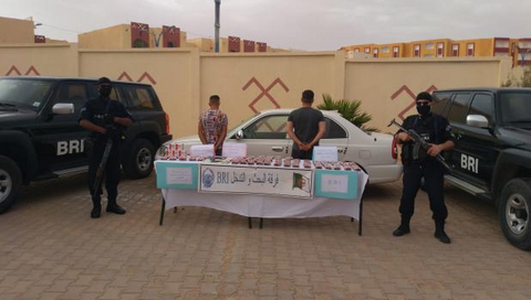 حجز كمية معتبرة من المؤثرات العقلية واسترجاع مبالغ مالية بورڤلة