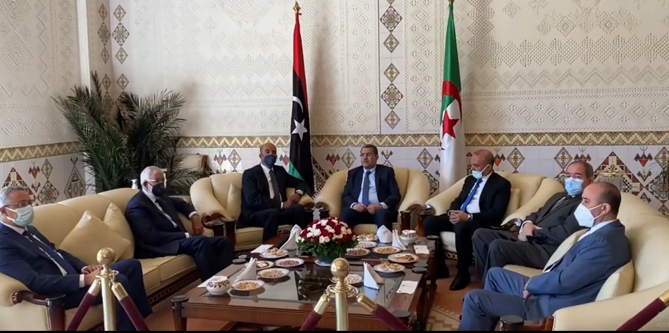 استقبلا من قبل جراد.. نائبا رئيس المجلس الرئاسي الليبي في زيارة للجزائر