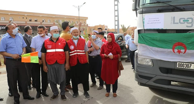 انطلاق قافلة تضامنية من غرداية لفائدة الشعب الفلسطيني