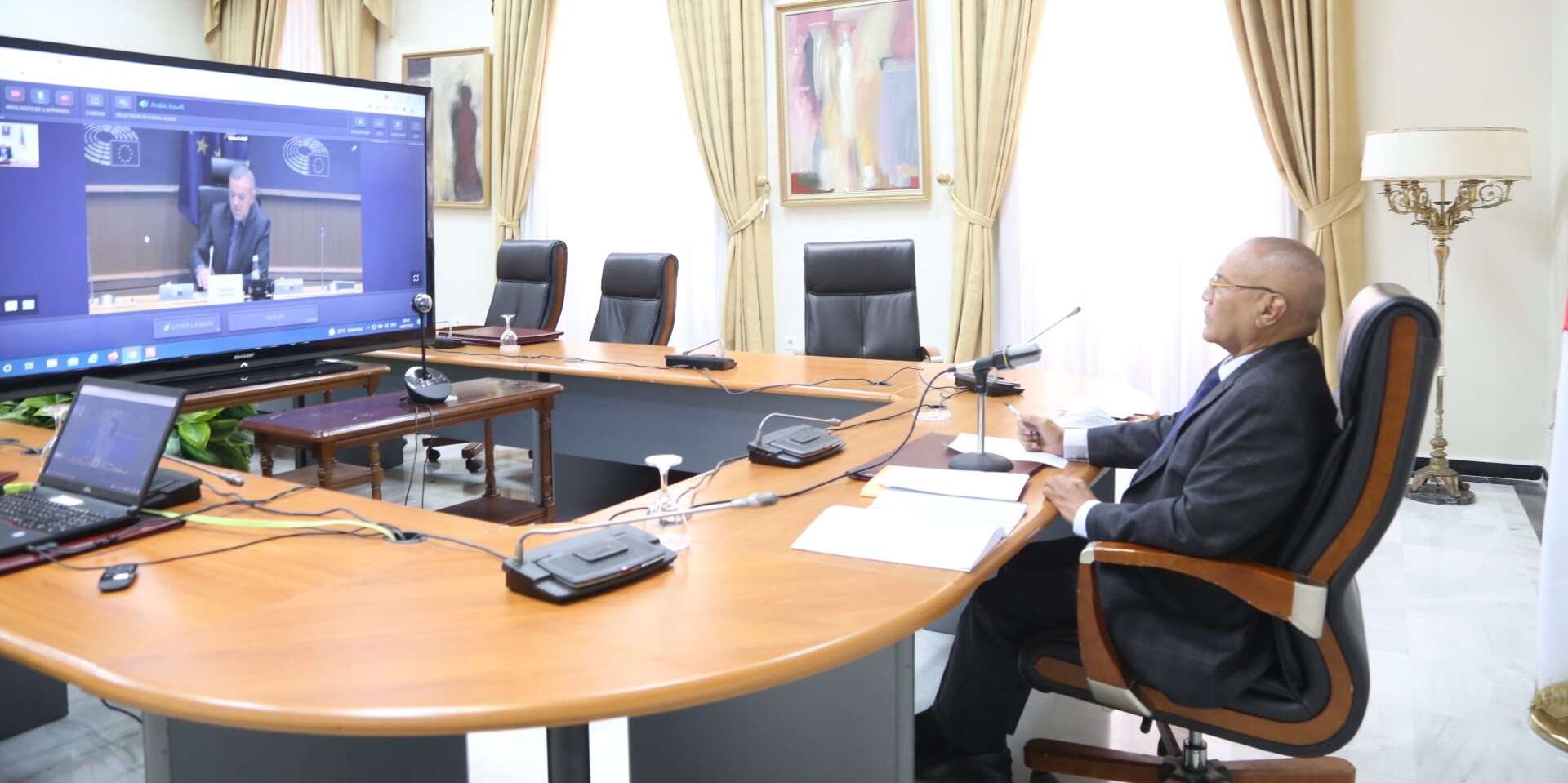 مجلس الأمة يدعو إلى المزيد من الفعالية في التعاطي مع القضية الفلسطينية