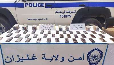 غليزان: حجز 7 كلغ مخدرات