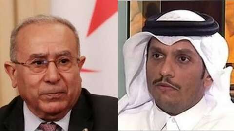لعمامرة يبحث مع نظيره القطري القضايا الاقليمية ذات الاهتمام المشترك