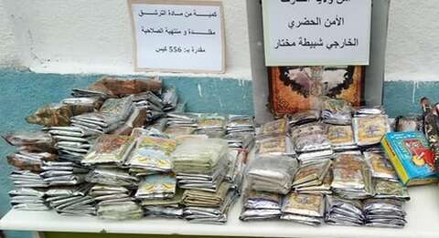 حجز 4250 كيسا من الشمة المقلدة في عمليتين متفرقتين بجيجل
