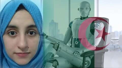 الجزائرية بدروح شهلة بطلة العالم في مسابقة الروبوت