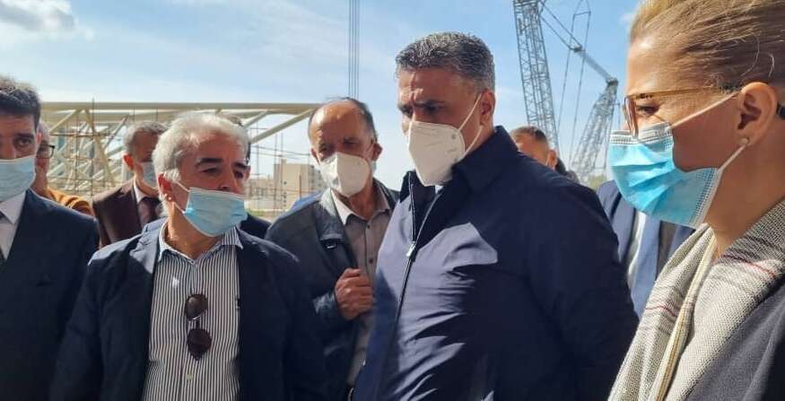 بلعريبي يلح على تسريع وتيرة تركيب الهياكل المعدنية بملعب الدويرة