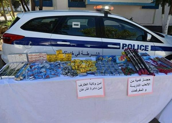الطارف: حجز 20 ألف وحدة ألعاب نارية ومفرقعات