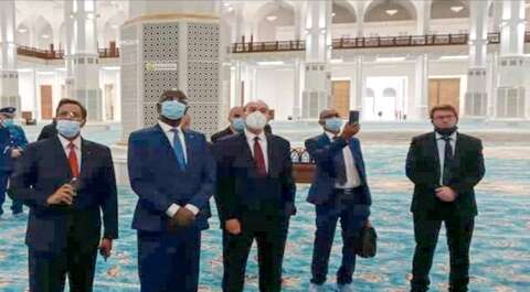 وزير الداخلية واللامركزية الموريتاني يزور جامع الجزائر بالمحمدية