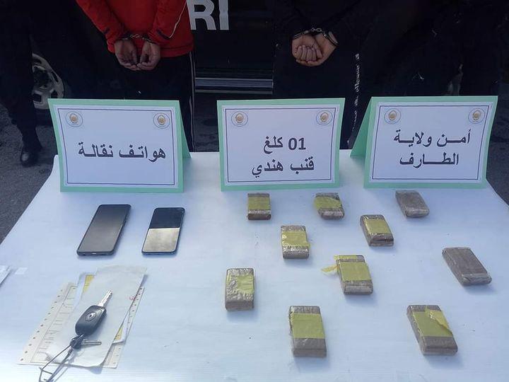 الطارف: حجز 1 كلغ قنب هندي وتوقيف 4 مروجين