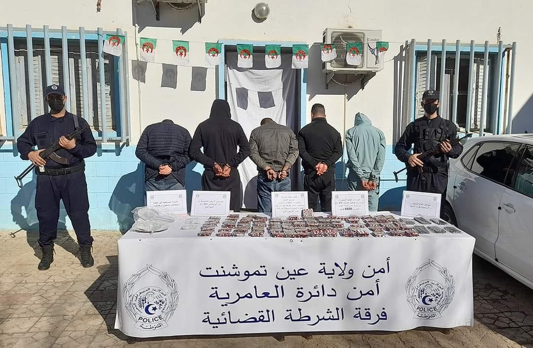 عين تيموشنت: تفكيك شبكة إجرامية وحجز 4800 قرص مهلوس