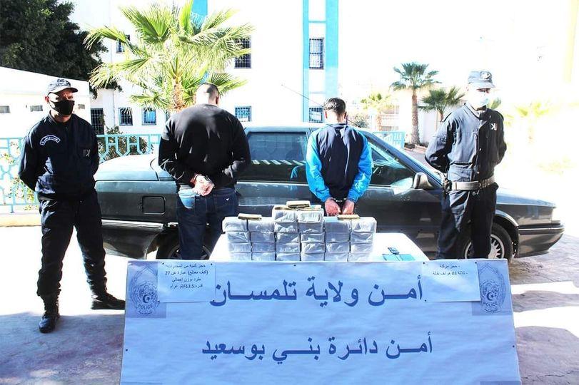 تلمسان: حجز 13 كلغ كيف معالج وتوقيف 3 تجار مخدرات