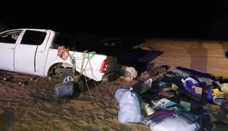 تمنراست: وفاة 5 أشخاص بينهم 3 من النيجر في حادث انقلاب سيارة