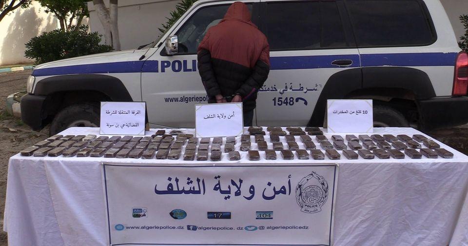 الشلف: حجز 10 كلغ كيف وتوقيف تاجر مخدرات