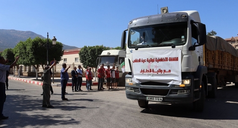 عين الدفلى: إنطلاق قافلة تضامنية لفائدة المتضررين من الحرائق