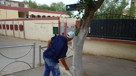 تنظيف المدارس ومحيطها بسيدي موسى
