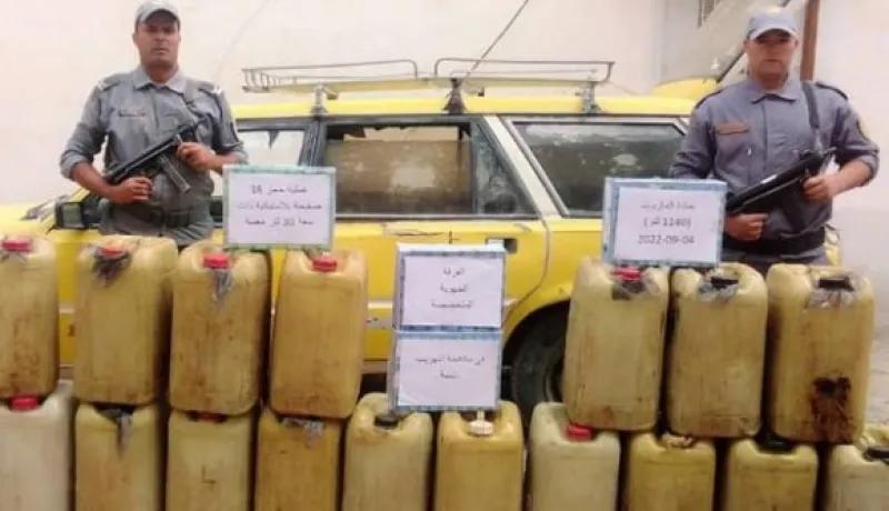منع محاولة تهريب 1.140 لتر مازوت بتبسة وحجز 7 قرص مهلوس بتقرت