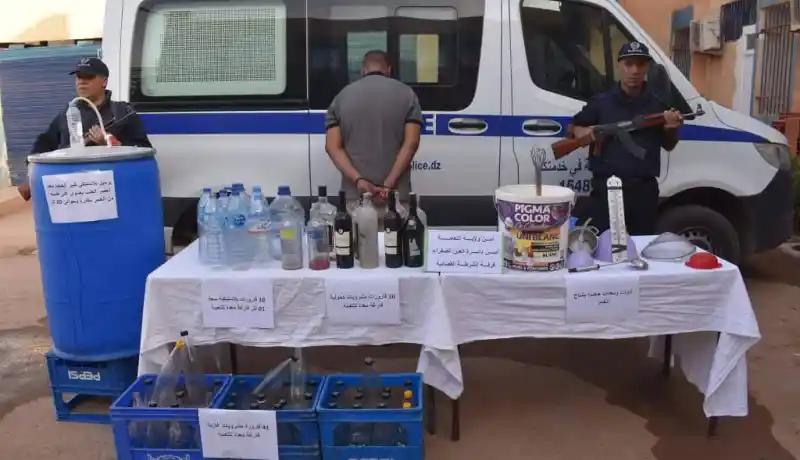 النعامة: اكتشاف ورشة سرية لإنتاج الخمور