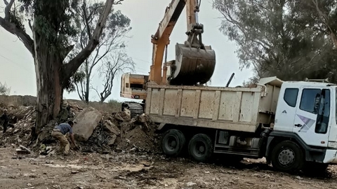 رفع 300 طن من الردوم ببلدية المدنية 