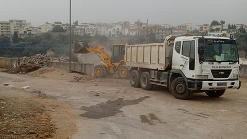رفع 160 طنا من الردوم بديار الشمس بالمدنية 