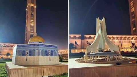 العاصمة تتزين بمجسمات لمعالم البلدان العربية