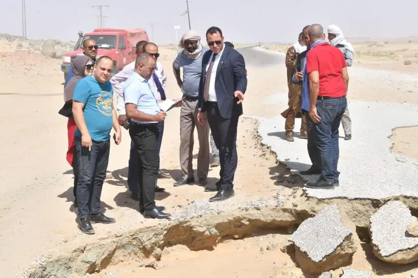 وفد برلماني يواصل معاينة الطريق الوطني الرابط بين برج باجي مختار ويتمياوين