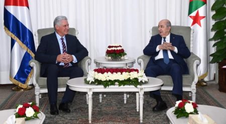 الرئيس تبون يستقبل رئيس كوبا