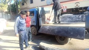 نزع الحواجز الحديدية والإسمنتية بالشراقة