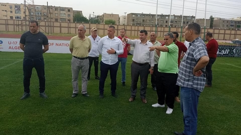 الوقوف على المنشآت الرياضية بالرويبة لتاهيلها للمنافسات الدولية