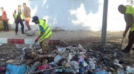 حملة نظافة بأحياء برج الكيفان