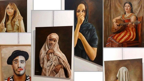 معرض نبيل رحمون.. أعمال فنية بلمسة فلسفية
