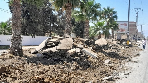  انطلاق مشروع تهيئة أرصفة الطريق الوطني رقم 61 بالكاليتوس