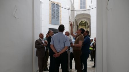الوالي يقف على أشغال تأهيل وترميم بنايات بالقصبة السفلى
