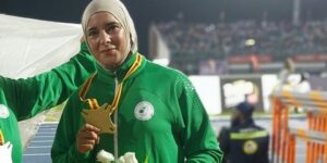 زهرة ططار تحرز ذهبية مسابقة رمي المطرقة 