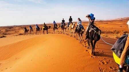 توافد نحو 3200 سائح من الجالية الوطنية المقيمة بالخارج على تاغيت.. انتعاش كبير لموسم السياحة الصحراوية