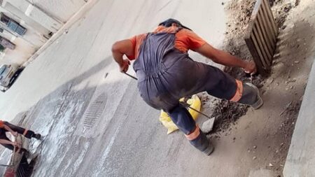 اصلاح بالوعات الصرف الصحي بحي المرجة ببراقي