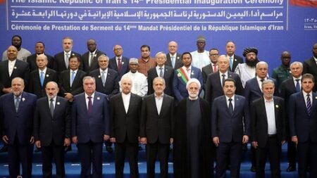 بوغالي يشارك في مراسم تنصيب الرئيس الإيراني الجديد